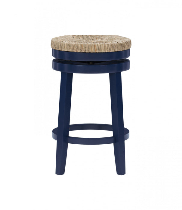 Morgan Counter-Height Stool - Navy Blue