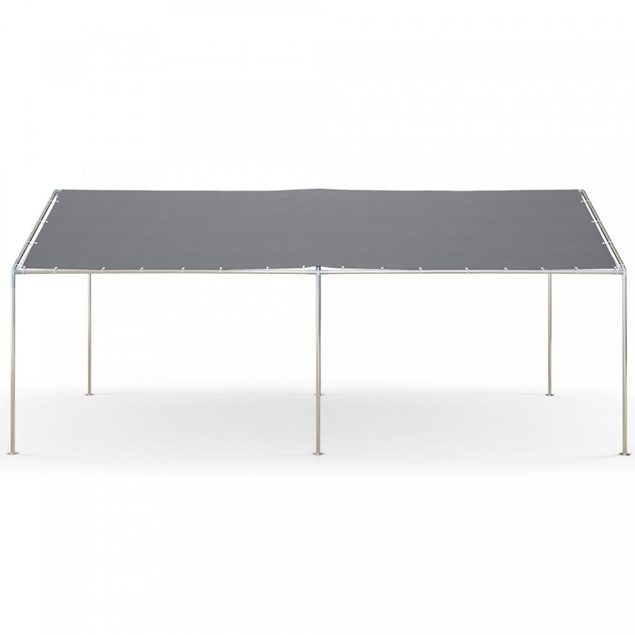 Outsunny 10'x20' Carport Heavy Duty Galvanized Car Canopy, Grey