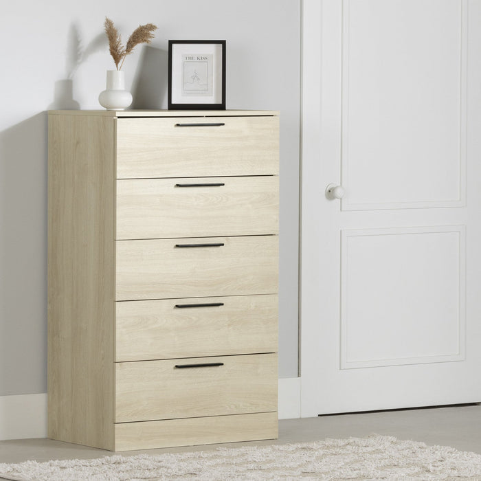 Step One Essential 5-drawer Chest - Bleached Oak 