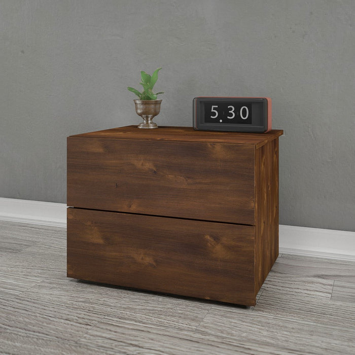 Nordika 2-Drawer Nightstand - Truffle 