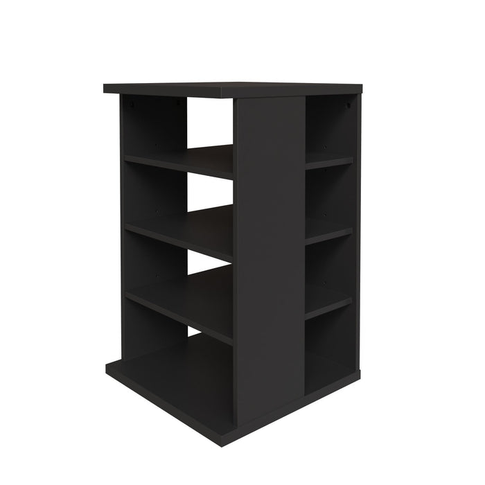Nordika Jasper 4-Shelf Audio Tower Bookcase - Black