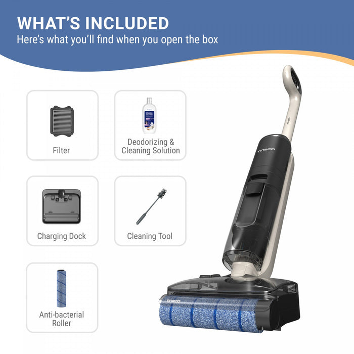 Tineco Go H2o Hammerhead Mess Detech Cordless Floor Washer Vacuum Stickhandheld 