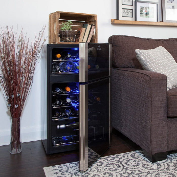 Koolatron 29 Bottle Dual Zone Compressor Wine Cellar