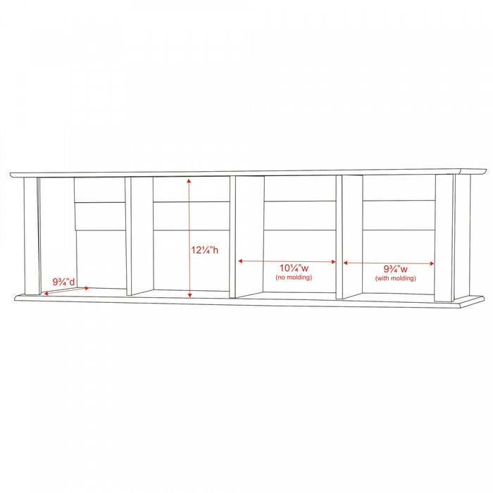 Wall Mounted Desk Hutch - White