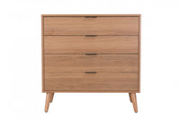 Flashby Chest With 4 Drawers - Faux Natural Wood 