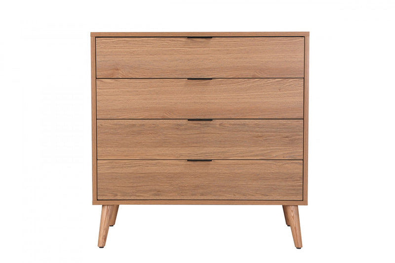 Flashby Chest With 4 Drawers - Faux Natural Wood 