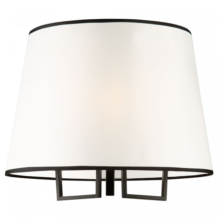 Coco 3-Light Black and Gold Semi-Flush Mount 