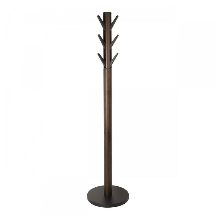 Umbra Modern Wood Flapper Coat Rack - Black and Walnut
