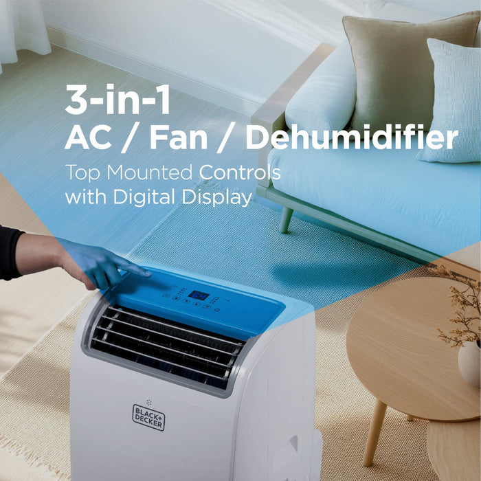 Black+Decker 14,000 BTU Smart Portable Air Conditioner - BPACT14WT 