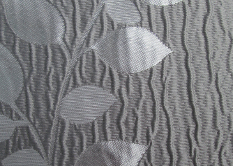 Habitat Metallic Silver Leaf Light Filtering Grommet Curtain Panel - 52 x 95