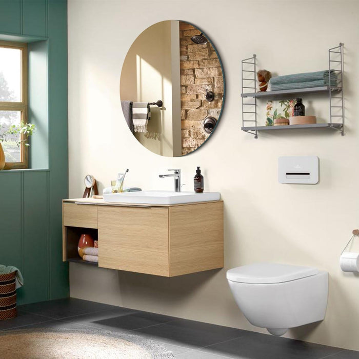 Arcus 36\" X 36\" Round Frameless Straight Edge Mirror