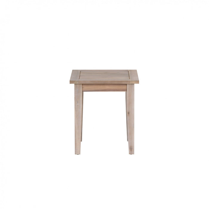 Teagon Outdoor Side Patio Occasional Table - Natural