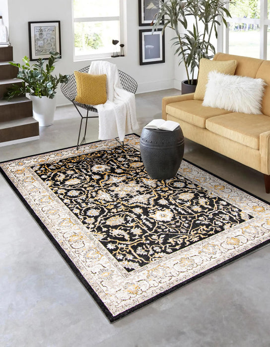 Legacy Black Machine Washable Area Rug - 6'0\" x 9'0\"