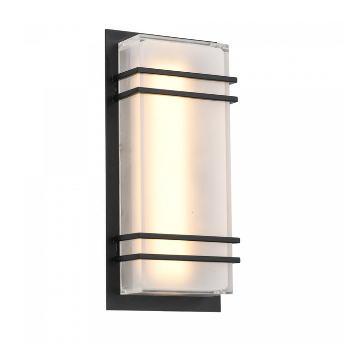 Sausalito 15 W LED Black Outdoor Wall Light II 