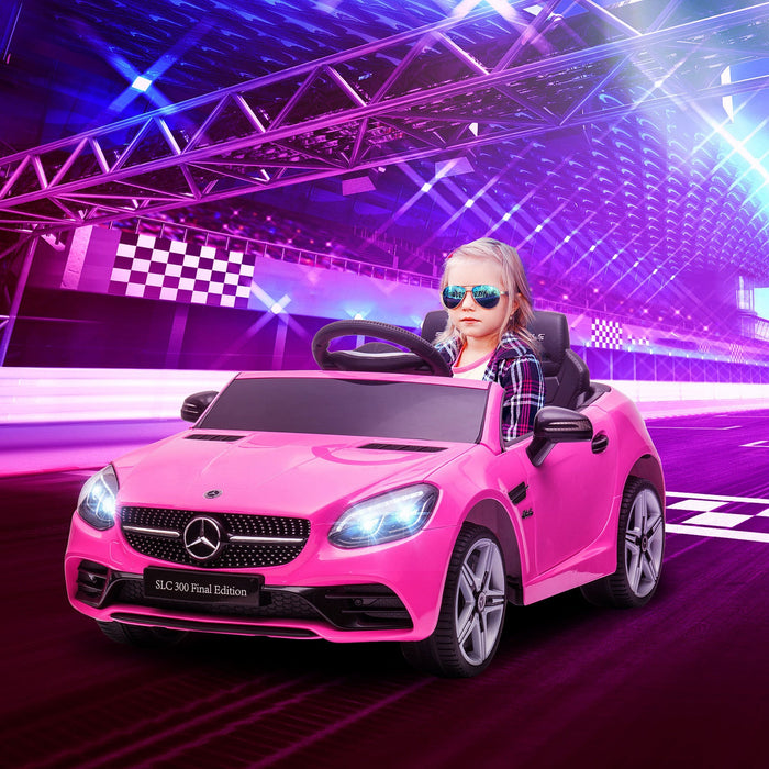 Aosom 12v Kids Electric Powered Ride-On Car With Parent Remote Control Two Motors Music Lights Suspe