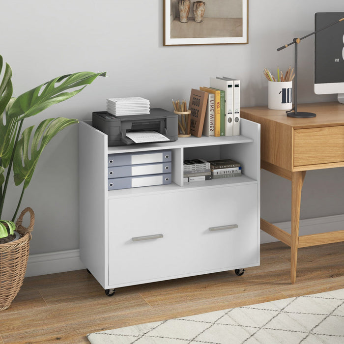 Vinsetto File Cabinet With Wheels Drawer For Letter A4 Legal Size