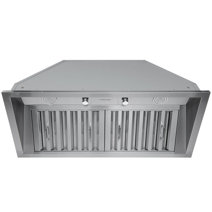 Ancona Pro 34\" Ducted Stainless Steel Insert Range Hood - AN-1330 