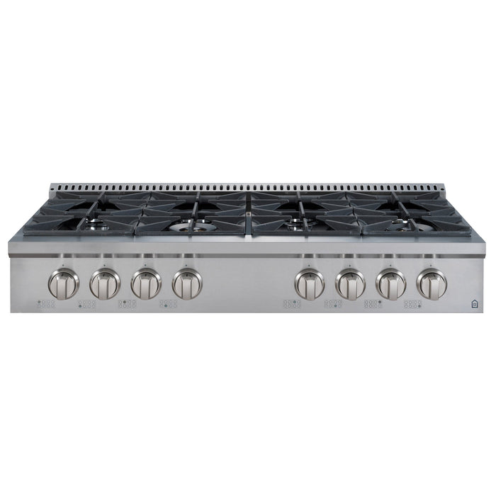 Ancona 48\" Commercial Style Slide-In Gas Cooktop - AN-2162 