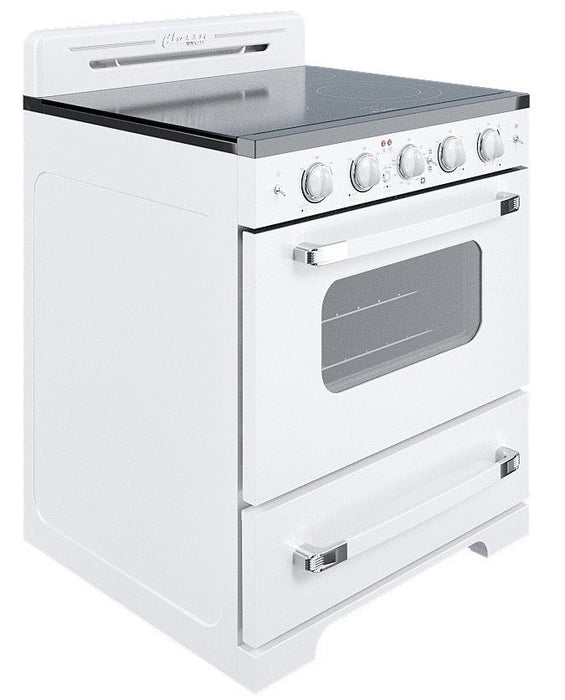 Classic Retro By Unique 30-Inch Convection Electric Range - UGP-30CR EC W 