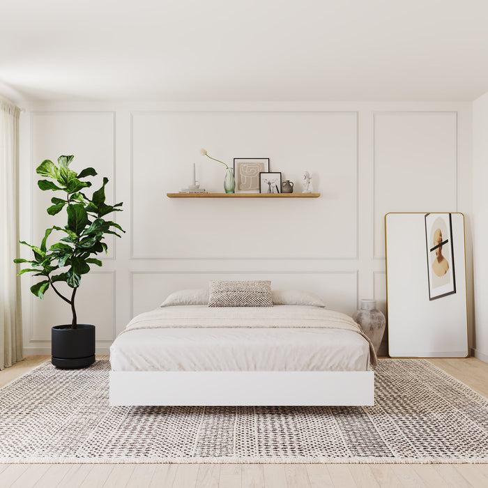Nordika Full Platform Bed - White 