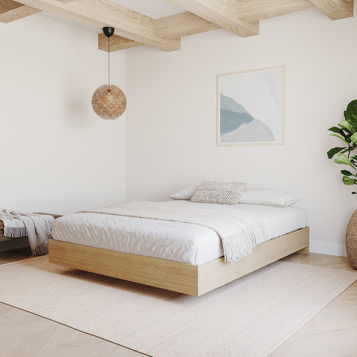Nordika Full Platform Bed - Natural Maple 