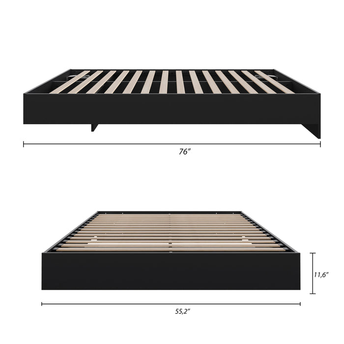 Nordika Full Platform Bed - Black 