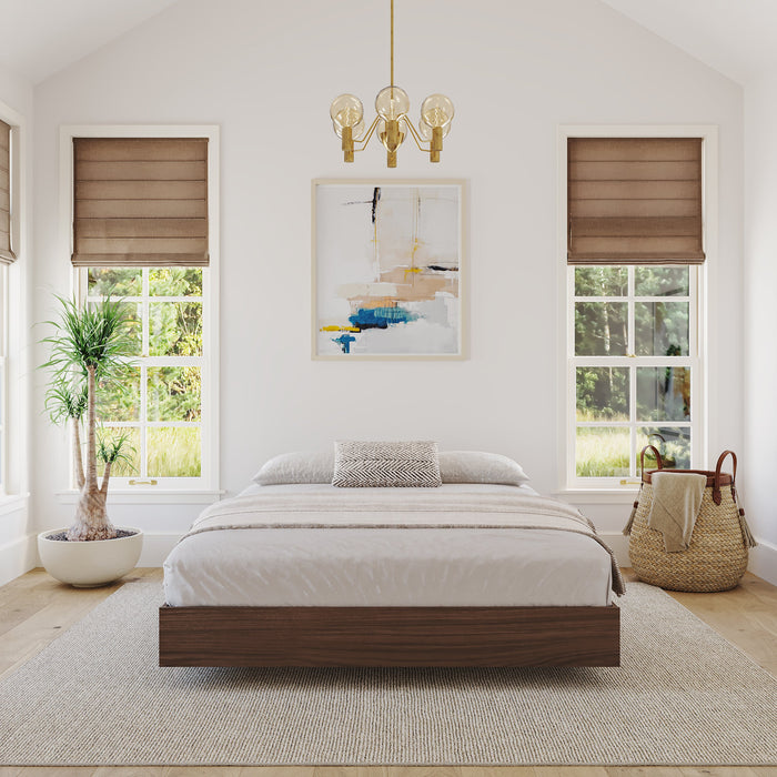 Nordika Full Platform Bed - Walnut 
