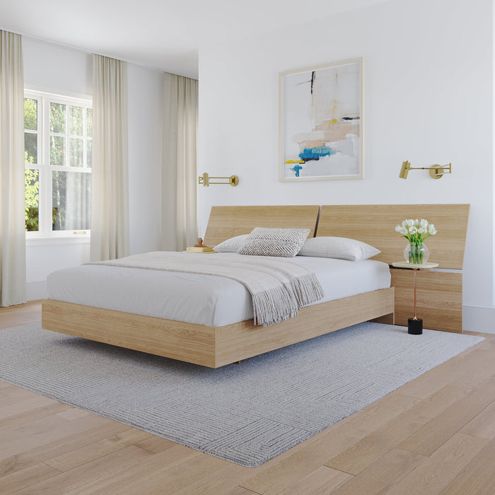 Nordika Queen Panoramic Panel Headboard - Natural Maple 