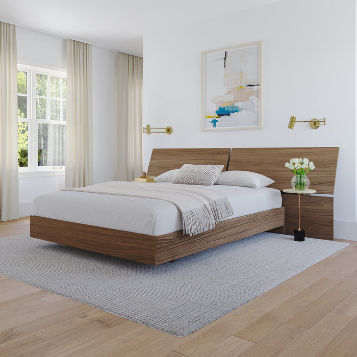 Nordika Queen Panoramic Panel Headboard - Walnut 