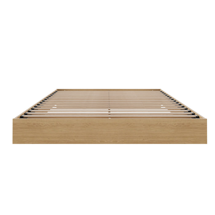 Nordika Queen Platform Bed - Natural Maple 