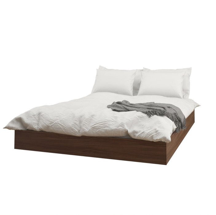 Nordika Queen Platform Bed - Walnut 