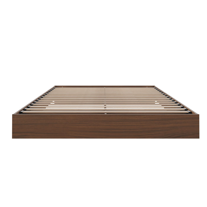 Nordika Queen Platform Bed - Walnut 
