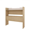 Nordika Twin Bookcase Headboard - White/Natural Maple 