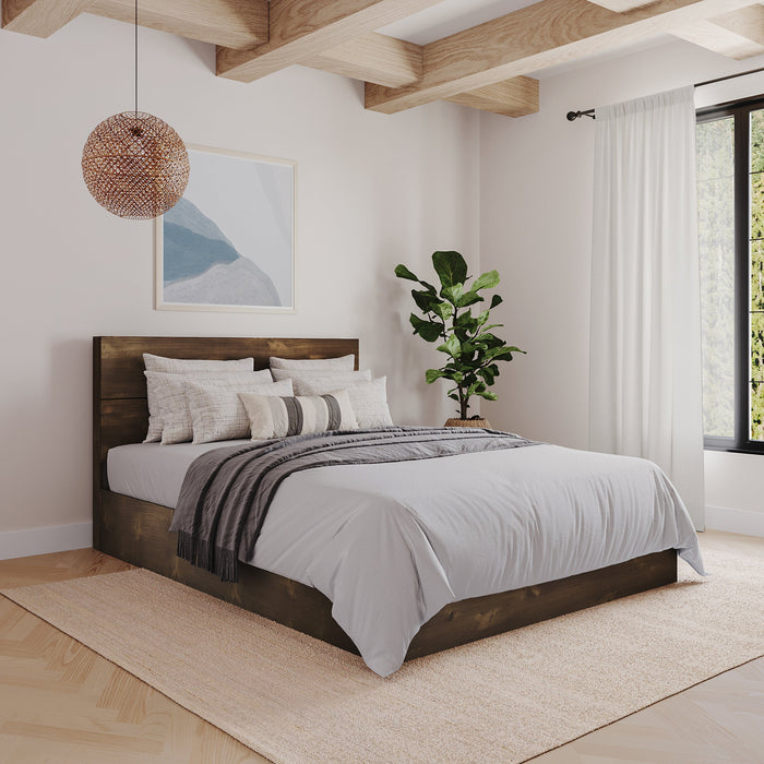 Nordika Full Panel Headboard - Truffle 