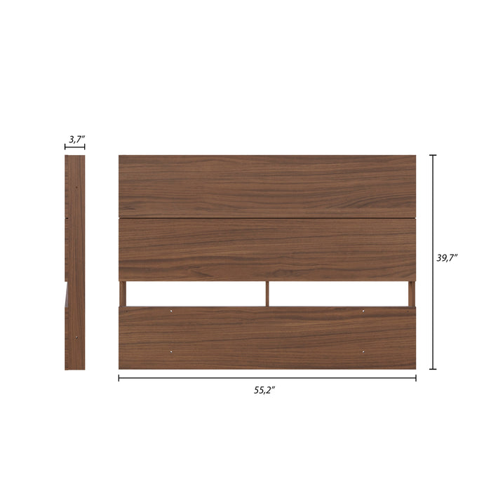 Nordika Full Panel Headboard - Walnut 