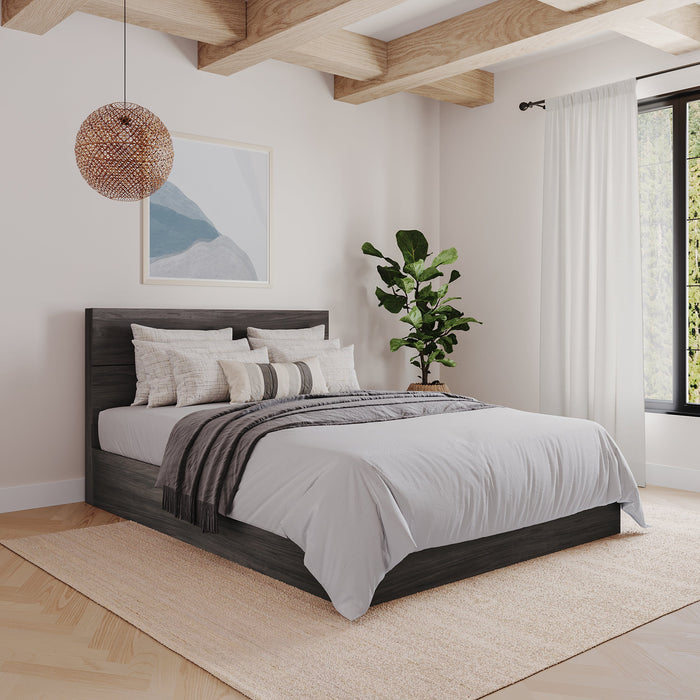 Nordika Full Panel Headboard - Grey 