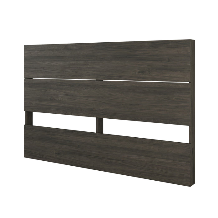 Nordika Queen Panel Headboard - Bark Grey 
