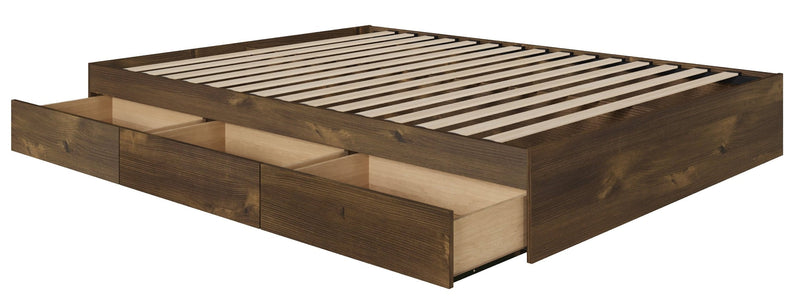 Nordika Twin Storage Platform Bed - Truffle 