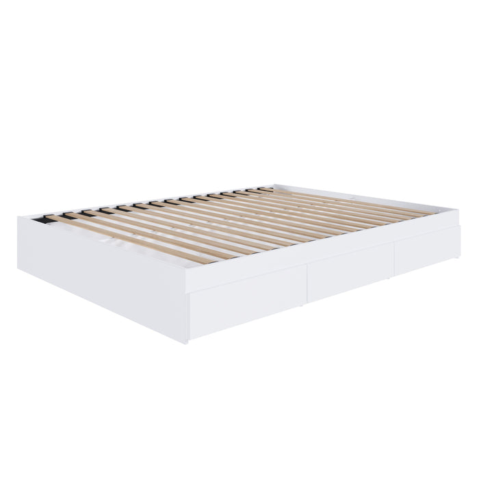 Nordika Full Platform Bed - White 