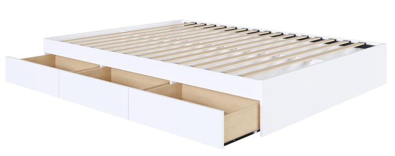 Nordika Full Platform Bed - White 