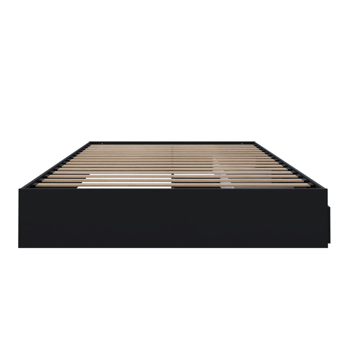 Nordika Full Storage Platform Bed - Black 