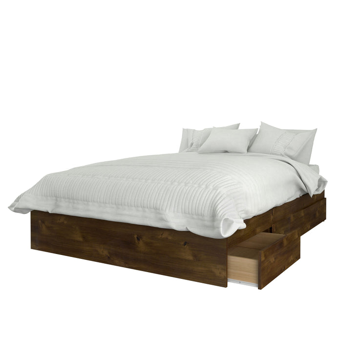 Nordika Full Platform Bed - Truffle 