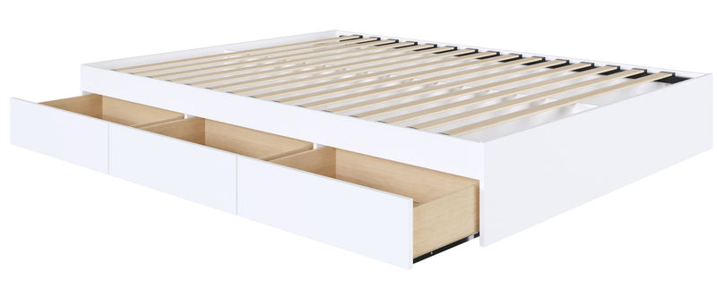 Nordika Queen Platform Bed - White 