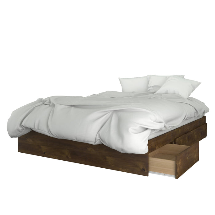 Nordika Queen Platform Bed - Truffle 