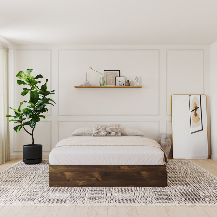 Nordika Queen Platform Bed - Truffle 