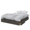 Nordika Queen Platform Bed - Bark Grey 