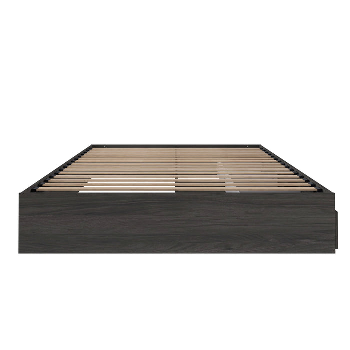 Nordika Queen Platform Bed - Bark Grey 