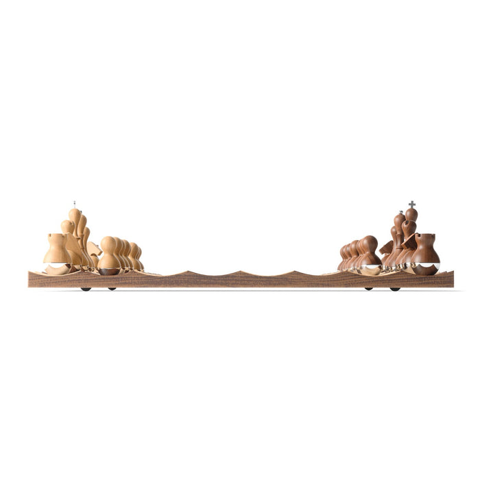 Umbra Walnut Wood Wobble Chess Set