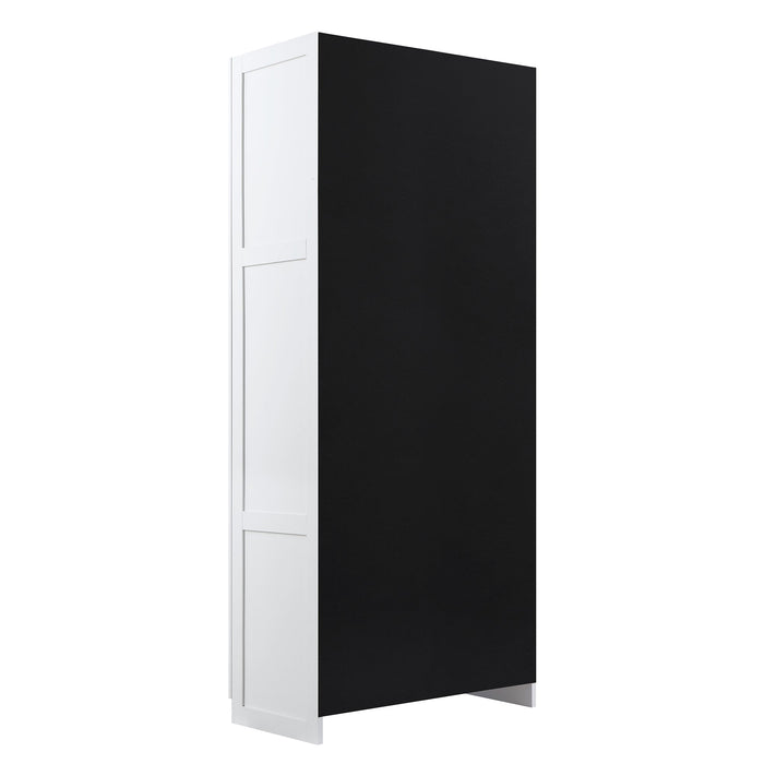 Manhattan Comfort Hopkins Modern Storage Closet - White