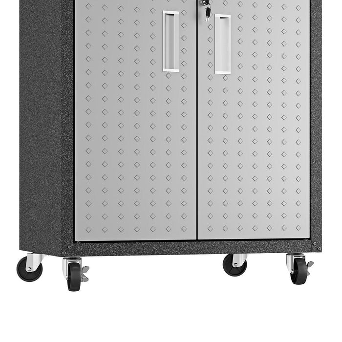Fortress 31.5\" Mobile Garage Cabinet with Shelves 